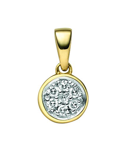 Diamant Anhänger 6mm, 0,06 WPI