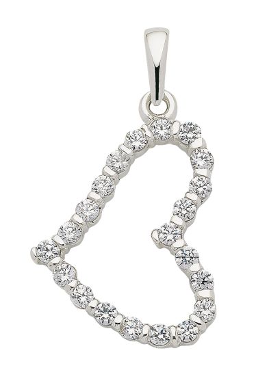 Herz Anhänger mit Zirkonia